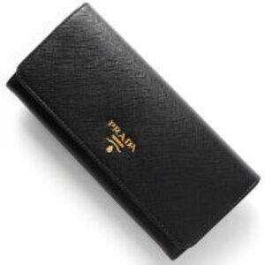 Prada Saffiano Long Wallet Black